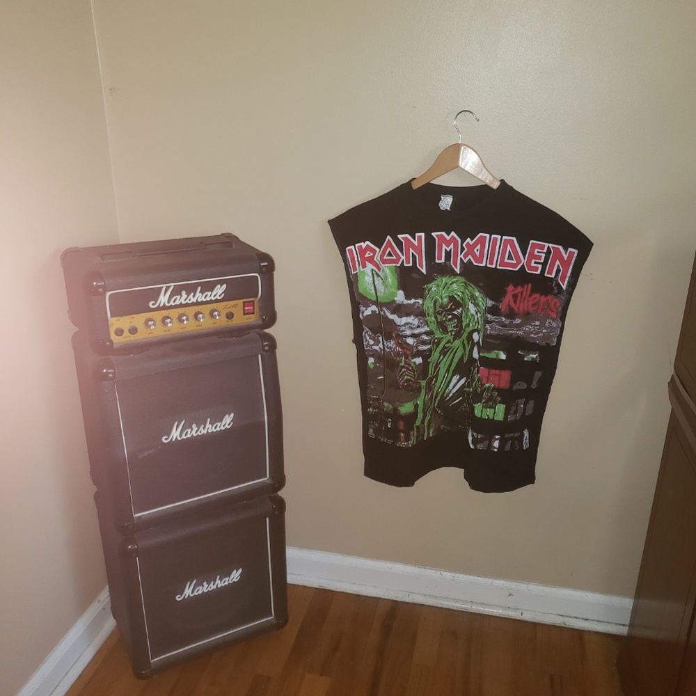 Vintage Cut-Off Iron Maiden Eddie Tee L KILLERS